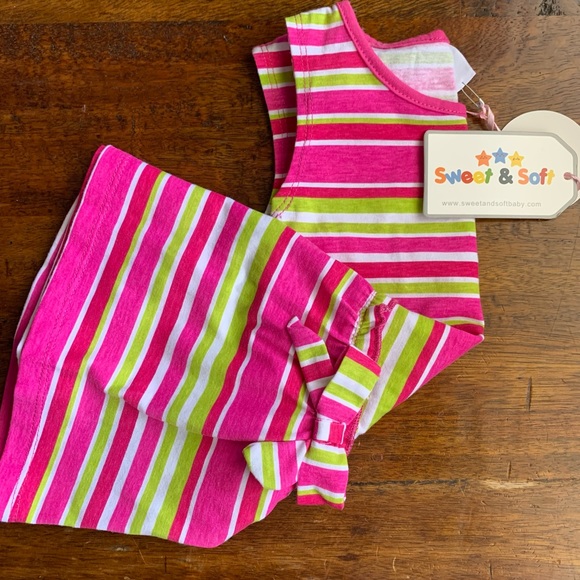 Brand New Multi Coloured Striped Dress Size 12 months - Picture 7 of 8